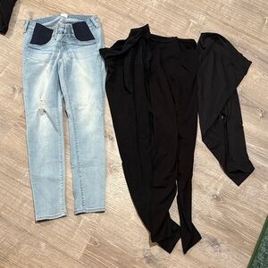 Maternity bottoms bundle size medium